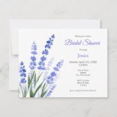 Invitation Bouquet de lavande aquarelle (Devant)