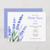 Invitation Bouquet de lavande aquarelle (Devant / Derrière)