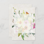 Invitation Bouquet de mariage de jonquilles printanières à bu (Devant / Derrière)