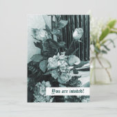 Invitation Bouquet de mariage vintage (Debout devant)