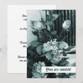 Invitation Bouquet de mariage vintage (Devant / Derrière)