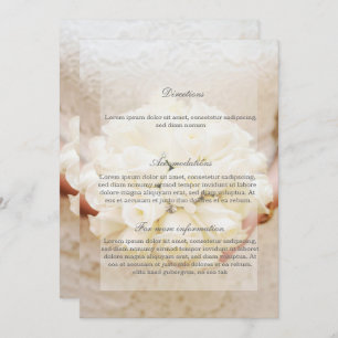 Invitation Bouquet de Mariages nuptiaux blancs