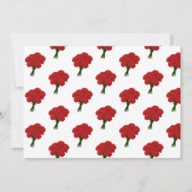 Bouquet de Œillets Rouges – Élégante Art Romantiqu