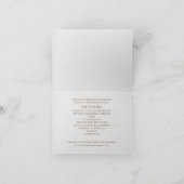 Invitation Bouquet de pâquerettes avec bord déchiré Cérémonie (Intérieur)