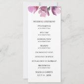Invitation Bouquet de peinture aquarelle violette florale Pro (Devant)