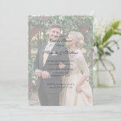 Invitation Bouquet de rose jaune beurre Couples Douche (Debout devant)