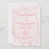 Invitation Bouquet de rose romantique 100e anniversaire (Dos)