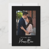 Invitation Bouquet de roses noires dessiné à la main Fête des (Dos)