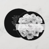 Invitation Bouquet de Roses Veux-tu être ma Demoiselle d'Honn (Devant / Derrière)