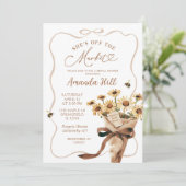 Invitation Bouquet De Tournesol Hors De La Fête des mariées D (Debout devant)