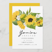 Invitation Bouquet de tournesol Mariage Couples Douche (Devant / Derrière)