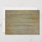 Invitation Bouquet de tournesol rustique pays Mason Jar Bride (Dos)