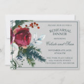 Invitation Bouquet de vacances - Répétition photo À feuillage (Devant)