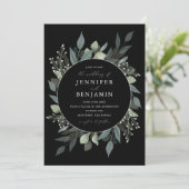Invitation Bouquet de verdure (Debout devant)