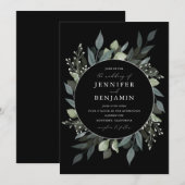 Invitation Bouquet de verdure (Devant / Derrière)