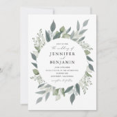 Invitation Bouquet de verdure (Devant)