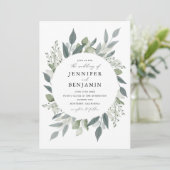 Invitation Bouquet de verdure (Debout devant)