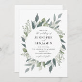 Invitation Bouquet de verdure (Devant / Derrière)