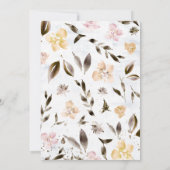 Invitation Bouquet d'or rose d'automne Sweet 16 (Dos)