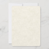 Invitation Bouquet élégant de fleurs d'aquarelle Anniversaire (Dos)