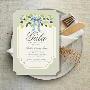 Invitation Bouquet et gala ou fête à ruban, couleur personnal