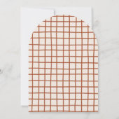 Invitation Bouquet fleur sauvage Arc Rustique Douche Whimsica (Dos)