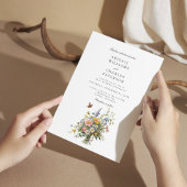 Invitation Bouquet Fleur sauvage élégant