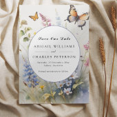 Invitation Bouquet Fleur sauvage élégant