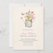 Invitation Bouquet fleuri douche nuptiale (Devant)