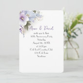 Invitation Bouquet floral 50e anniversaire (Debout devant)
