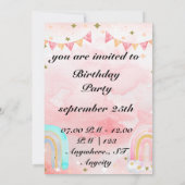Invitation Bouquet floral blooming garden (Dos)