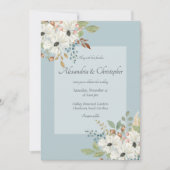 Invitation Bouquet floral d'aquarelle d'automne (Devant)