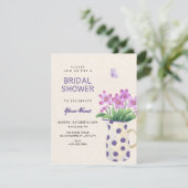 Invitation Bouquet floral de douche de mariée (Debout devant)