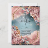 Invitation Bouquet Floral Fine Selection Mariage de luxe (Devant)