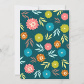 Invitation Bouquet floral -invitations de mariage (Dos)