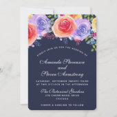 Invitation Bouquet floral Mariage moderne (Devant)