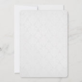 Invitation Bouquet Floral mariage Sur Damask (Dos)