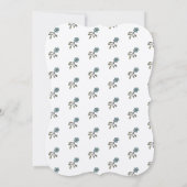 Invitation Bouquet floral peint à la main (Dos)