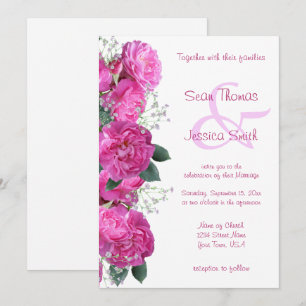 Invitation Bouquet Floral Romantique Mariage