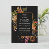 Invitation Bouquet floral Splendor d'automne (Debout devant)