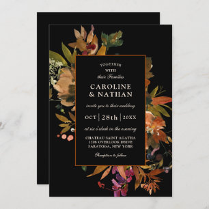 Invitation Bouquet floral Splendor d'automne