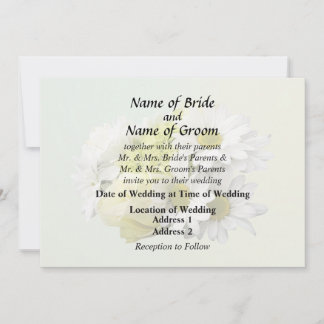 Invitation Bouquet in Shades of White and Yellow