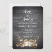 Invitation Bouquet Mariage de Deer Antlers (Devant)