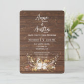 Invitation Bouquet Mariage de Deer Antlers (Debout devant)