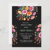 Invitation Bouquet Mariage de la Fiesta vif Brunch & Bubbly (Devant)