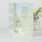 Invitation bouquet mariage de la vallée (Debout devant)