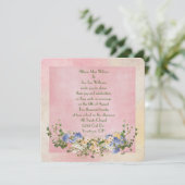 Invitation Bouquet mariage Floral (Debout devant)