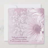 Invitation bouquet mariage rose pâle (Devant)