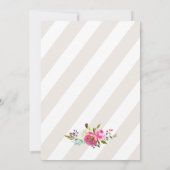 Invitation Bouquet Mariage simple Floral Watercolor Brunch (Dos)