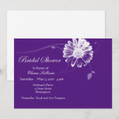 Invitation Bouquet nuptiale (Devant / Derrière)